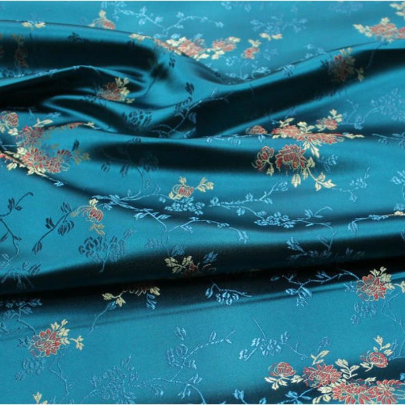 100x75cm Thailand/Chinese Style Florals Ethnic Southeast Asia Burma Jacquard Women's Jacquard Skirt Fabric DIY Sewing Material