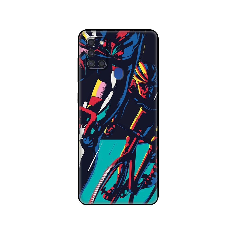 

Black tpu Case For Samsung Galaxy A50 50S A30S A10 A01 A11 A21S A31 A41 A51 A71 M21 M30S S10 LITE Cover BIKE CYCLING art Samsung A01