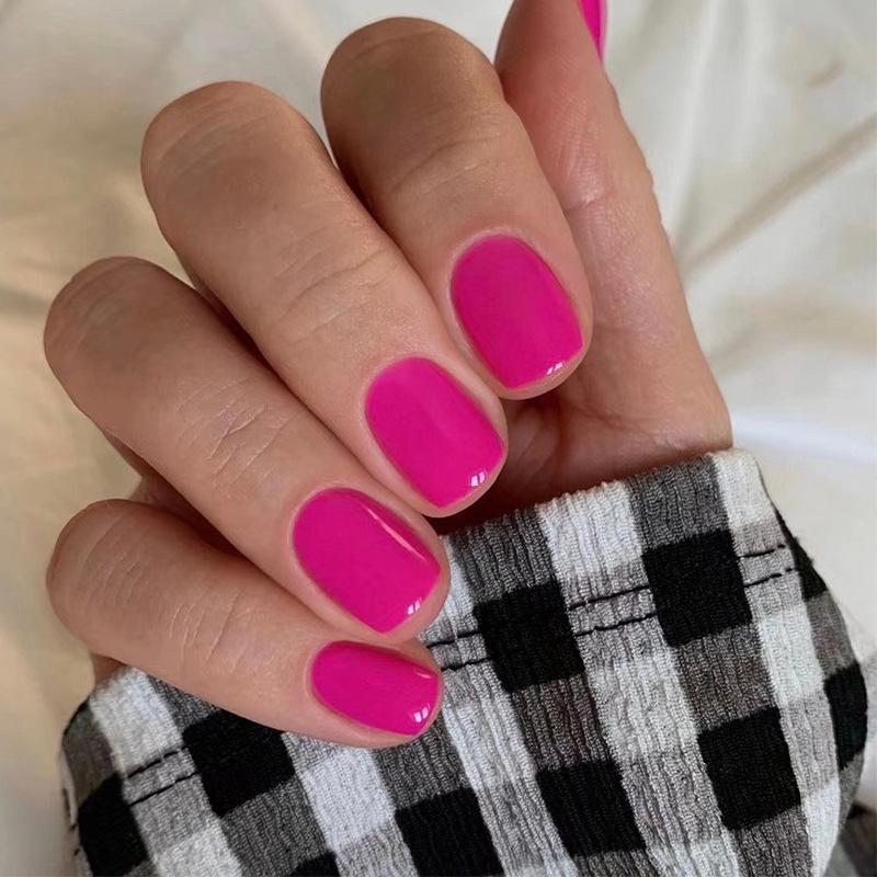 Removable Short Solid Color Nail Tips - Advanced Wearable Nail Art