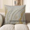 Home Decor Stylish Feather Pattern Decorative Pillow Cover Pattern Cushion Cover Suitable For Sofa Bedroom Car Pillow Cover