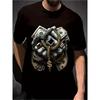 Money Chains Dollar Print Mens Graphic Tee Streetwear Casual Short Sleeve Crew Neck Cotton Tshirt