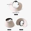 Summer Casual Empty Top Sun Hats Portable Wide Large Brim Cap Uv Protection Foldable Visors Women Sunshade Beach Hiking Hat