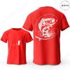 T-shirt per Amanti della Pesca da Uomo Cuore da Pescatore Stampa Pesce Persico Grafiche Magliette Casual a Manica Corta Abbigliamento Maschile Oversize