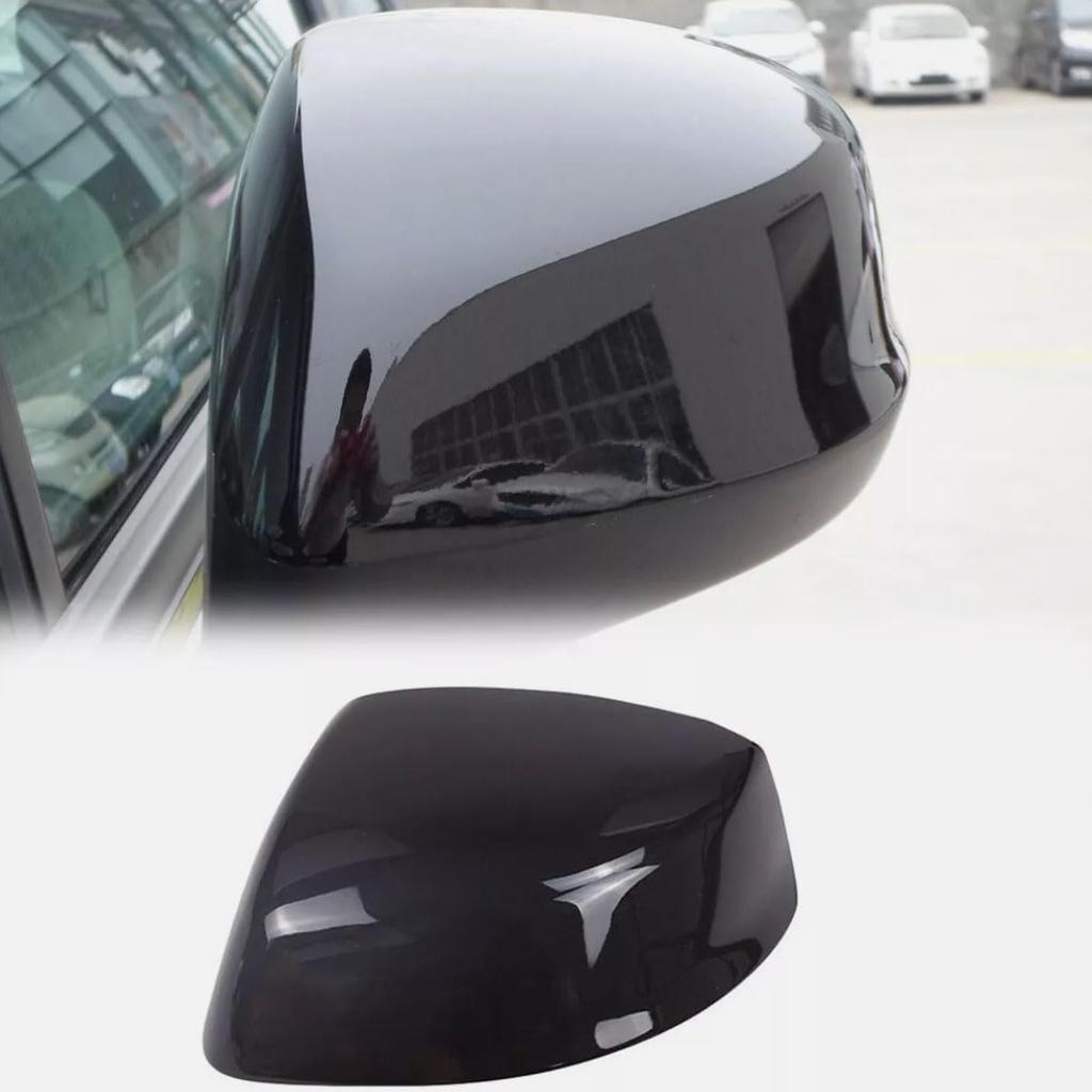 Silver Right Passenger Side Rearview Mirror Cap Cover for Honda Civic 2012 2013 2014 2015 (Black, Right)