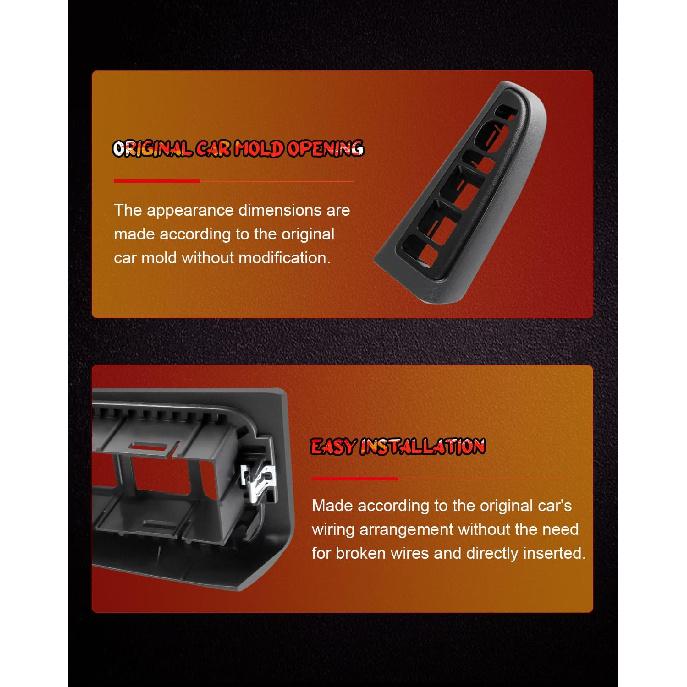 CCIYU Window Switch Bezel Cover for Chevrolet Avalanche Silverado Suburban Tahoe, for GMC Sierra Yukon, for Cadillac Escalade 2004-2007 89045128