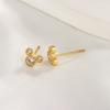 Cute Mini Mouse Stud Earrings for Women with Zircon Girls Piercing Jewelry Gift