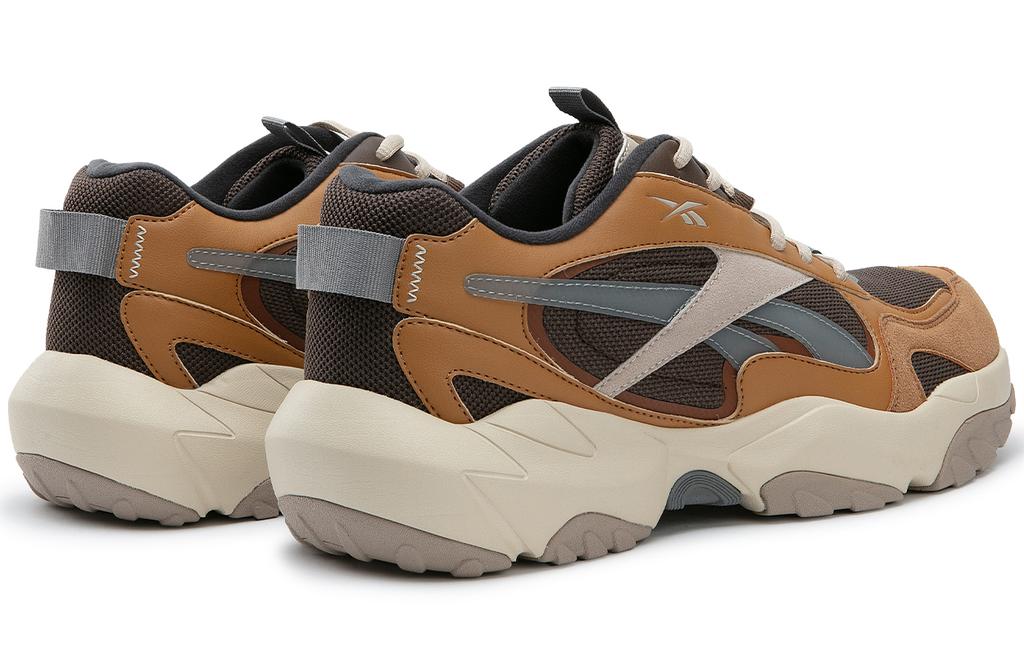 Men's Sneakers Reebok FLUFFI PUFF CN Low top Running Shoes Unisex Brown Yellow