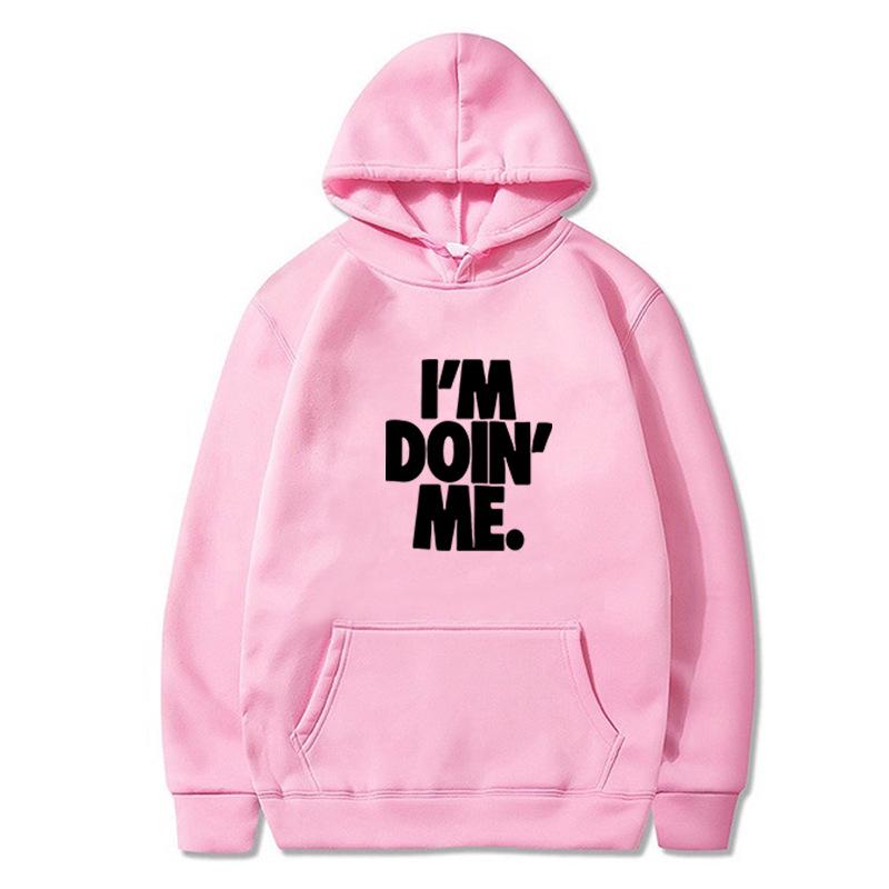2023 Autumn/Winter I'M DOIN' ME Cartoon Hoodie: European/American Style, Cross-border, Plus Size Pullover