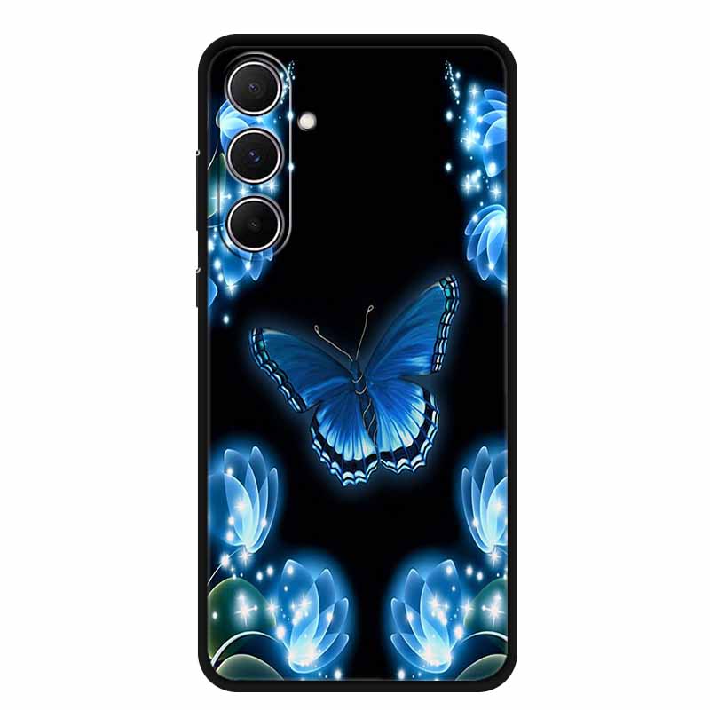 For Samsung Galaxy A55 5G Case Animals Soft Silicone TPU Phone Cases Back Cover For SamsungA55 Wolf Protector Cute Girl Shell