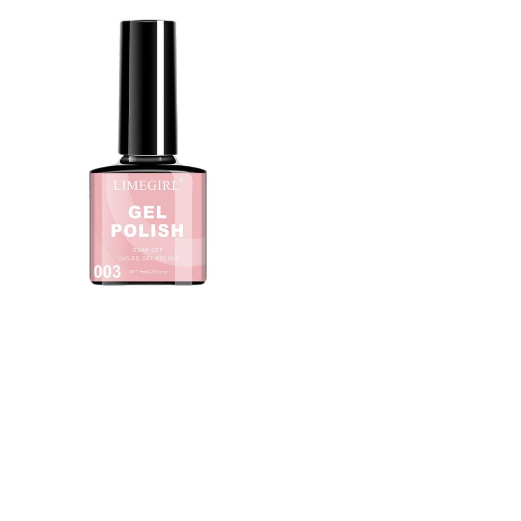 LIMEGIRL Gel Nail Polish Set 4 Colors New Nail Art Gel Polish Barbie Manicure Nail Polish Set Long-lasting Shiny Easy Apply