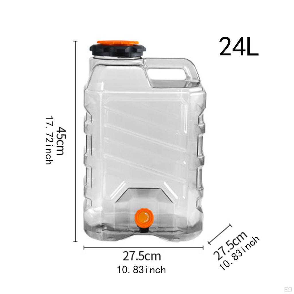 Camping Water Bucket Portable Drink Container Carrier Barrel for Hiking Fishing Household