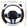 Cartoon Cat Ears Car Steering Wheel Cover Anti-Slip Suitable For A Variety Of Models Sweat-Absorbent Breathable Wear-Resistant
