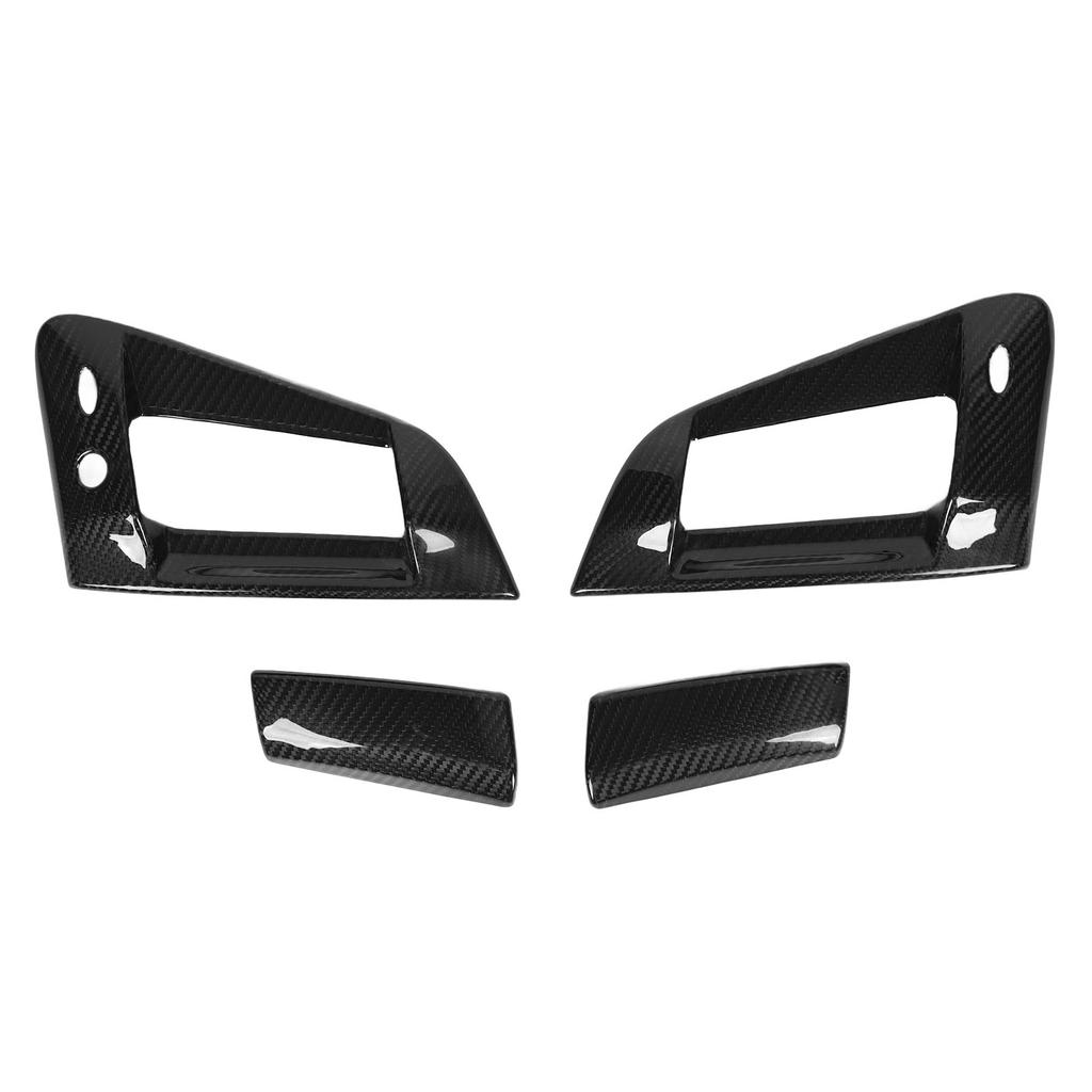 4PCS Outside Door Handle Cover Carbon Fiber Easy To Install Exterior Door Handle Trim for 370z Z34