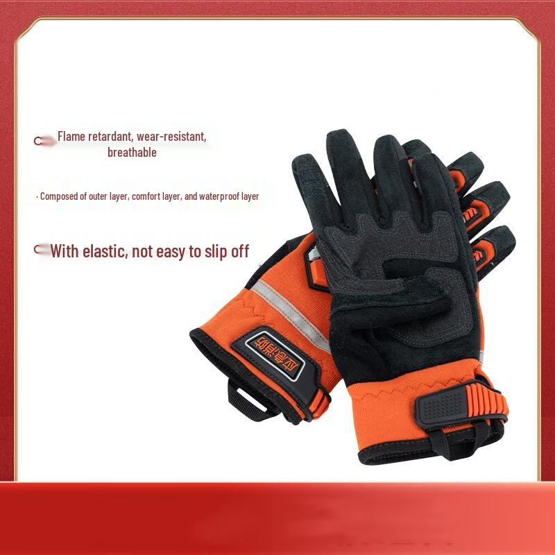 SANSHENG Flame-Retardant Emergency Rescue Gloves Medium