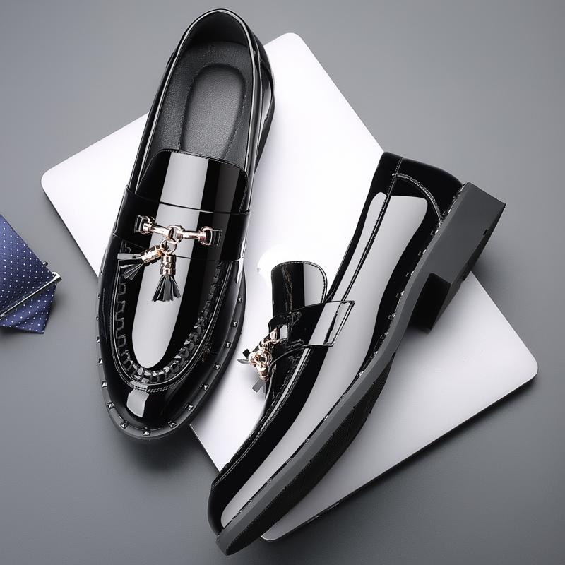 Mode 2025 Läder Herr Casual Skor Lyxmärke Bekväma Herr Dresskor Hög Kvalitet Halkfria Loafers Mångsidiga Herr Båtskor