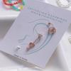 Women's 0.8mm Bar 4-Piece Set Rose Gold Piercing Earrings