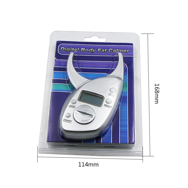 Skin Fat Caliper Portable Lightweight Comfortable Grip Accurate Measurement Digital Fat Caliper