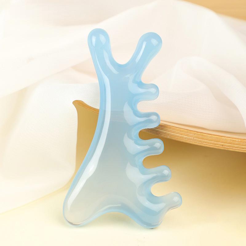Multifunctional 4-in-1 Resin Scalp and Face Massager Comb