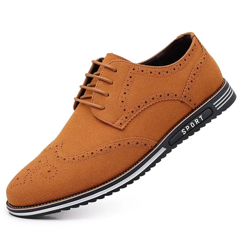 Herren Wildlederimitat Schnürschuh Schwarz Oxford Schuh für Herren Flach Neuer Mode Sneaker Mann Herbst Atmungsaktiv Bequem Lässiger Herrenschuh