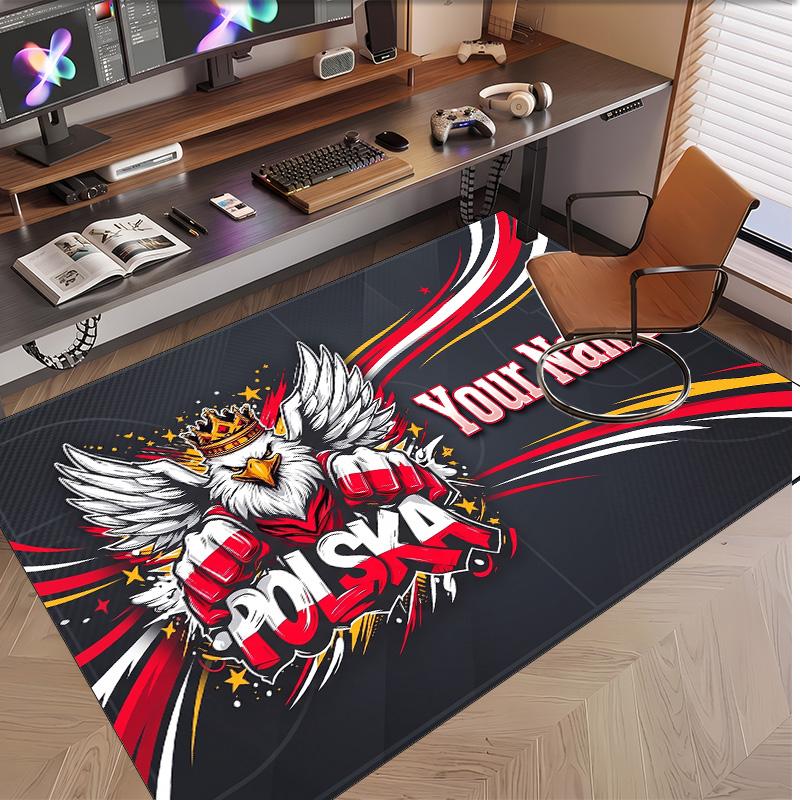 Personalized Crystal Velvet Carpet Poland Pattern Non Slip Floor Rug