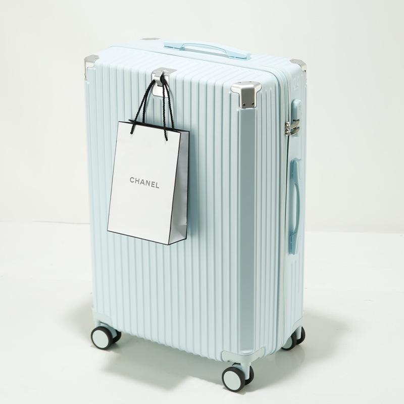 Sturdy Multifunctional Trolley Suitcase with Universal Wheels - Large Capacity, Secure Password Lock, Unisex Design