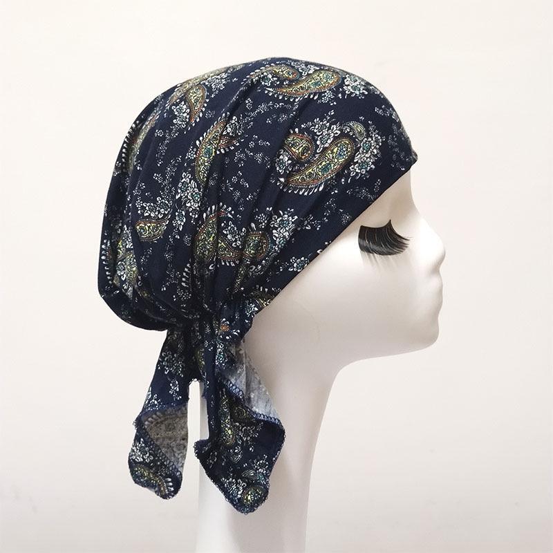 White Pirate Tricorne Bandana Chemotherapy Cap - Thin, Breathable, Adult Headwrap