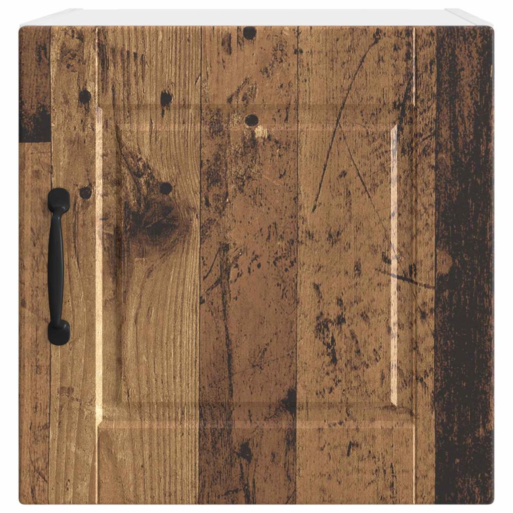 Porto Wall Mounted Cabinet Reclaimed Wood Look 40 X 31 X 40 Cm Engineered Wood