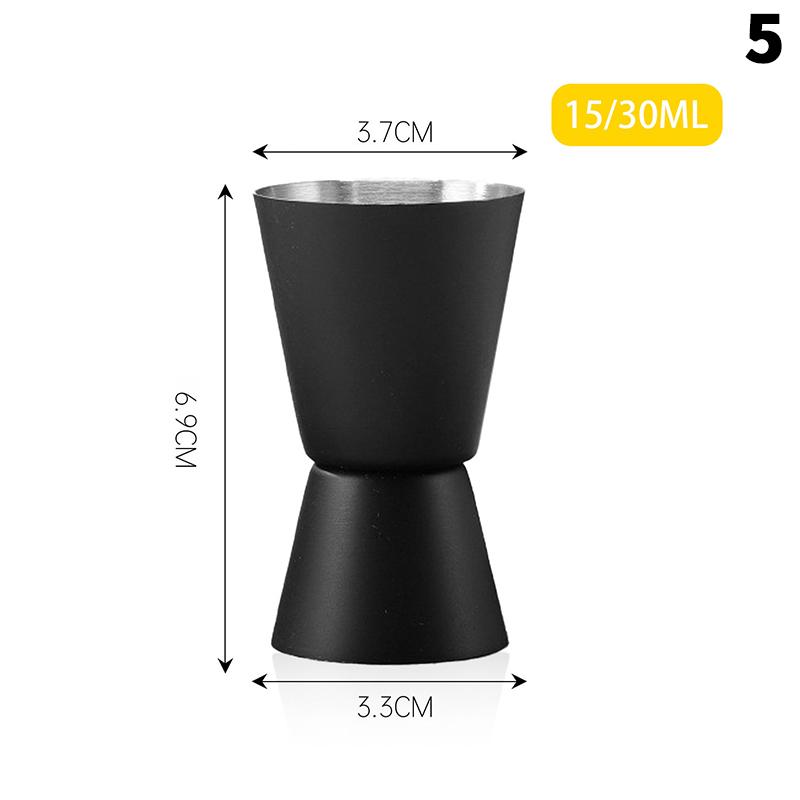 1 Pezzo 15/30ml o 30/60ml Bicchiere Dosatore Cocktail in Acciaio Inossidabile Doppia Testa Bicchiere Dosatore Alcolico Bicchiere Misurino Bar Once Articoli per la Cucina