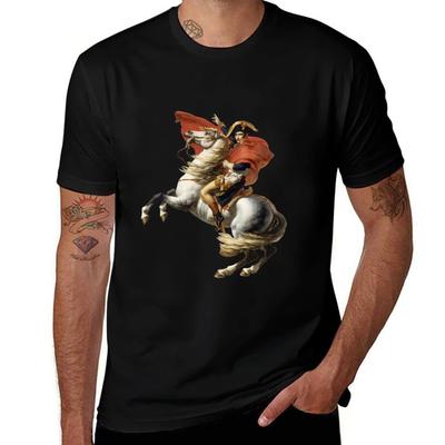 Napoleon Crossing The Alps Tshirt Sports Casual Breathable Tee Shirt