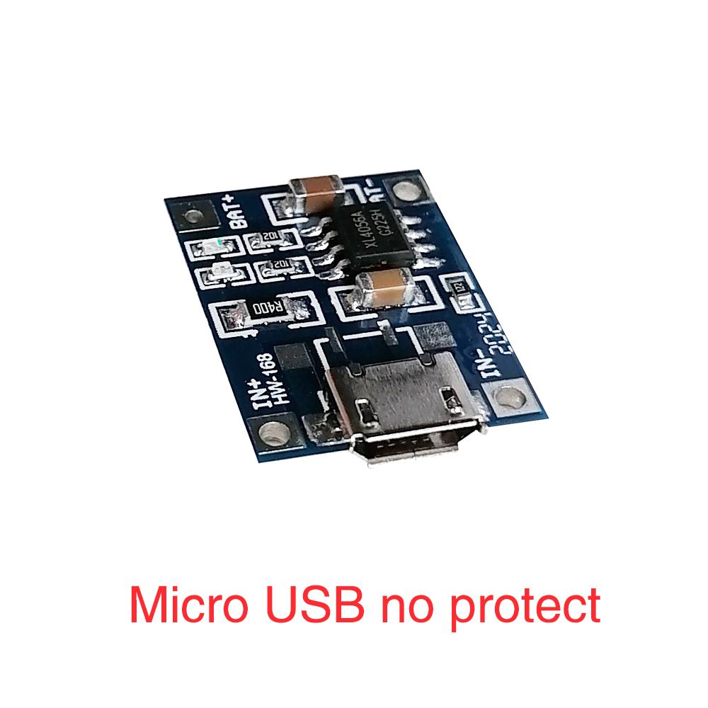 5V 1A 18650 TP4056 Lithium Battery Charger Module Charging Board Type-C Micro Mini USB With Protection Dual Functions 1A Li-ion