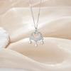 Women's Lock Pendant Necklace Full Bling Jewelry