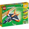 LEGO Creator Expert Supersonic Jet Toy Playset 31126 Vehicle Car Minifigure Birthday Gift for Boys and Girls Age 7-9 Small Children