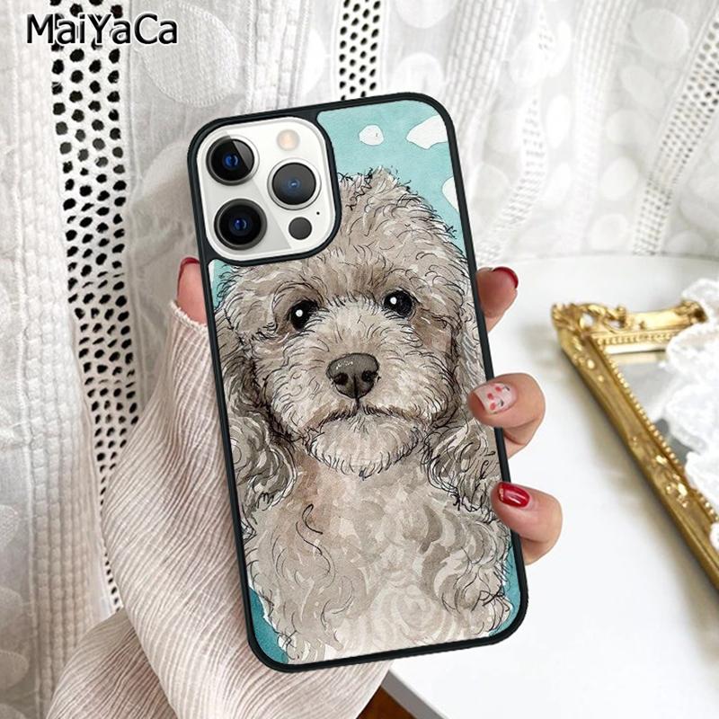 Poodle Dog Cartoon Phone Case Cover For iPhone 17 Air 16 16e 15 Plus 11 12 13 14 Pro Max Shell Coque