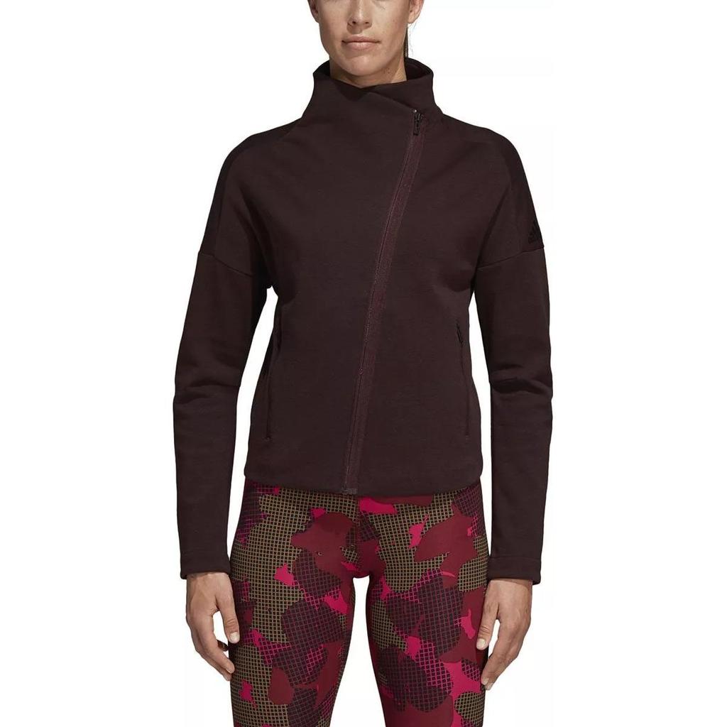 Adidas Stella McCartney Comfortable Soft Solid Color Jacket Women Jackets Night-Red Black CZ8999