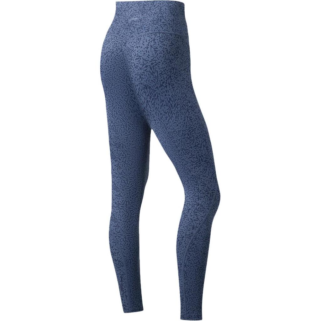 Li-Ning Full Print High Waist Comfortable Breathable Tight Fitness Leggings Women leggings Lime-Blue AULS052-14