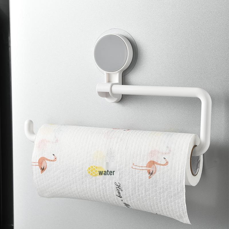 Kitchen No-Drill Cabinet Paper Towel & Wrap Rack