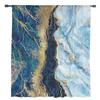 Abstraction Blue Marble Sheer Voile Window Curtains Tulle Curtains Living Room Balcony Decoration Drapes