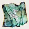 Hangzhou Silk Satin Brocade Scarf 110x110: Versatile Large Silk Feel Shawl for Air Conditioning