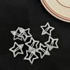 2Piece Star Snap Hair Clip Non-slip Metal Hair Barrettes Hair Accessory for Women Girls Fashion Star Hairpin for Kids