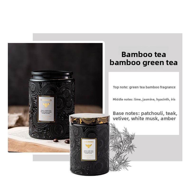 Embossed cup essential oil scented candle with hand gift bedroom household smokeless scented candle