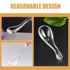 Exquisite Crystal Glass Spoon Transparent Dessert Teaspoons Easy To Clean Soup Spoons  Hotel