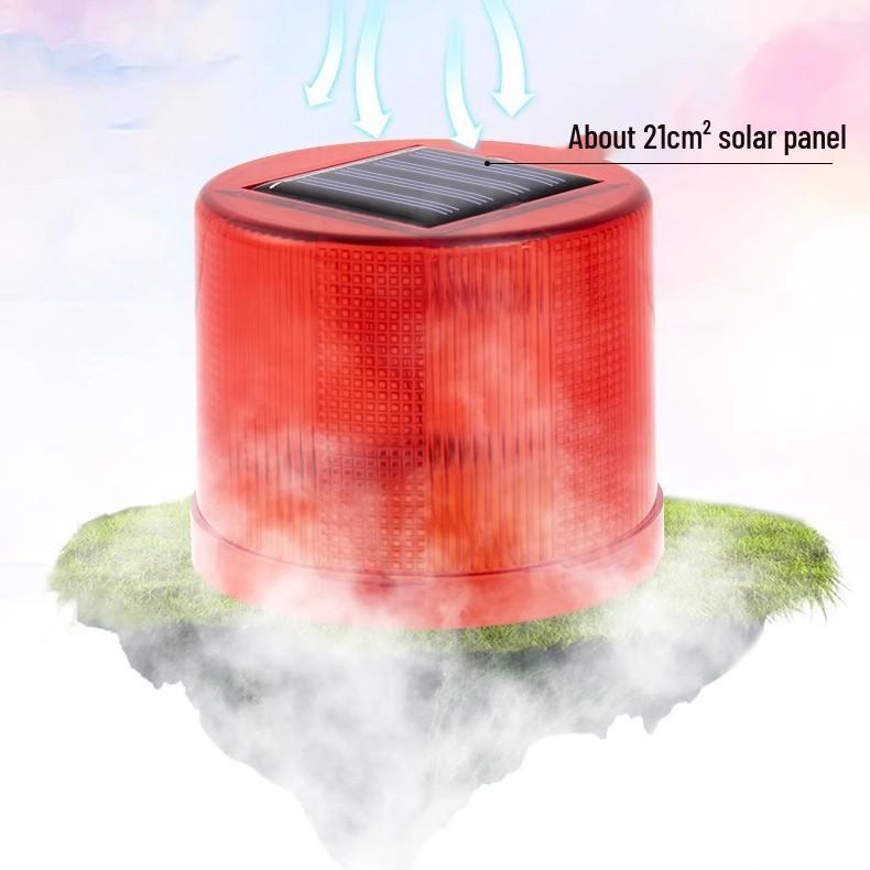 Solarbetriebenes Blitz-Sicherheitslicht für Bauarbeiten im Freien und Hinderniswarnung