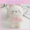 Adorable Plush Bunny Keychain With Cute Bow Decoration Perfect For Backpacks And Gifts