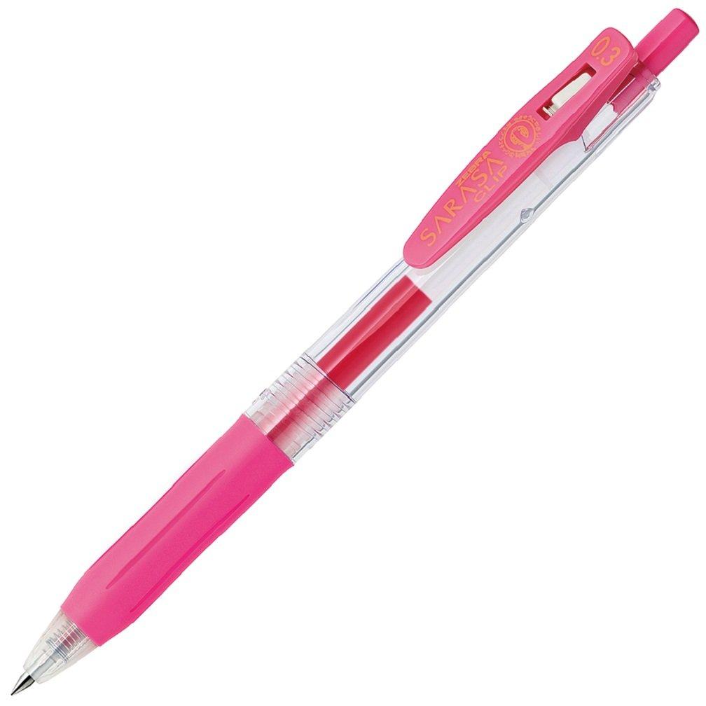 

Шариковая гелевая ручка ZEBRA Sarasa Clip Pink 10 шт. 0.3 B-JJH15-P