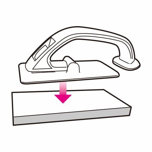 Azuma Bathroom Cleaning Brush, Bathroom Floor Cleaner, Sponge Surface: Approx. 7 X 16 Cm, Perfect for Cleaning Uneven Floors, Pointy Brush Reaches Dee