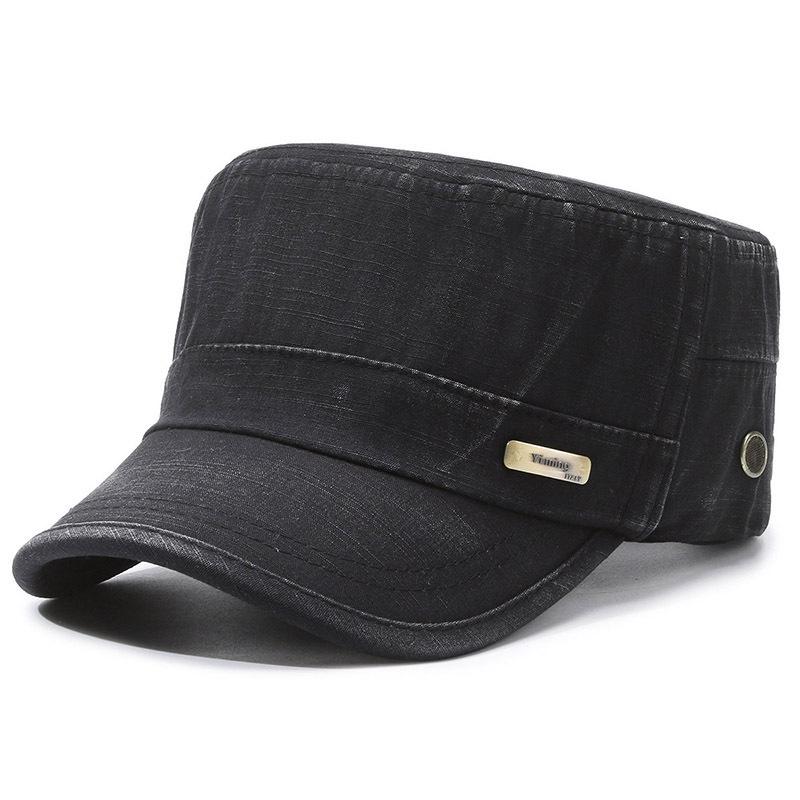 Breathable Adjustable Cotton Flat Top Duckbill Hat