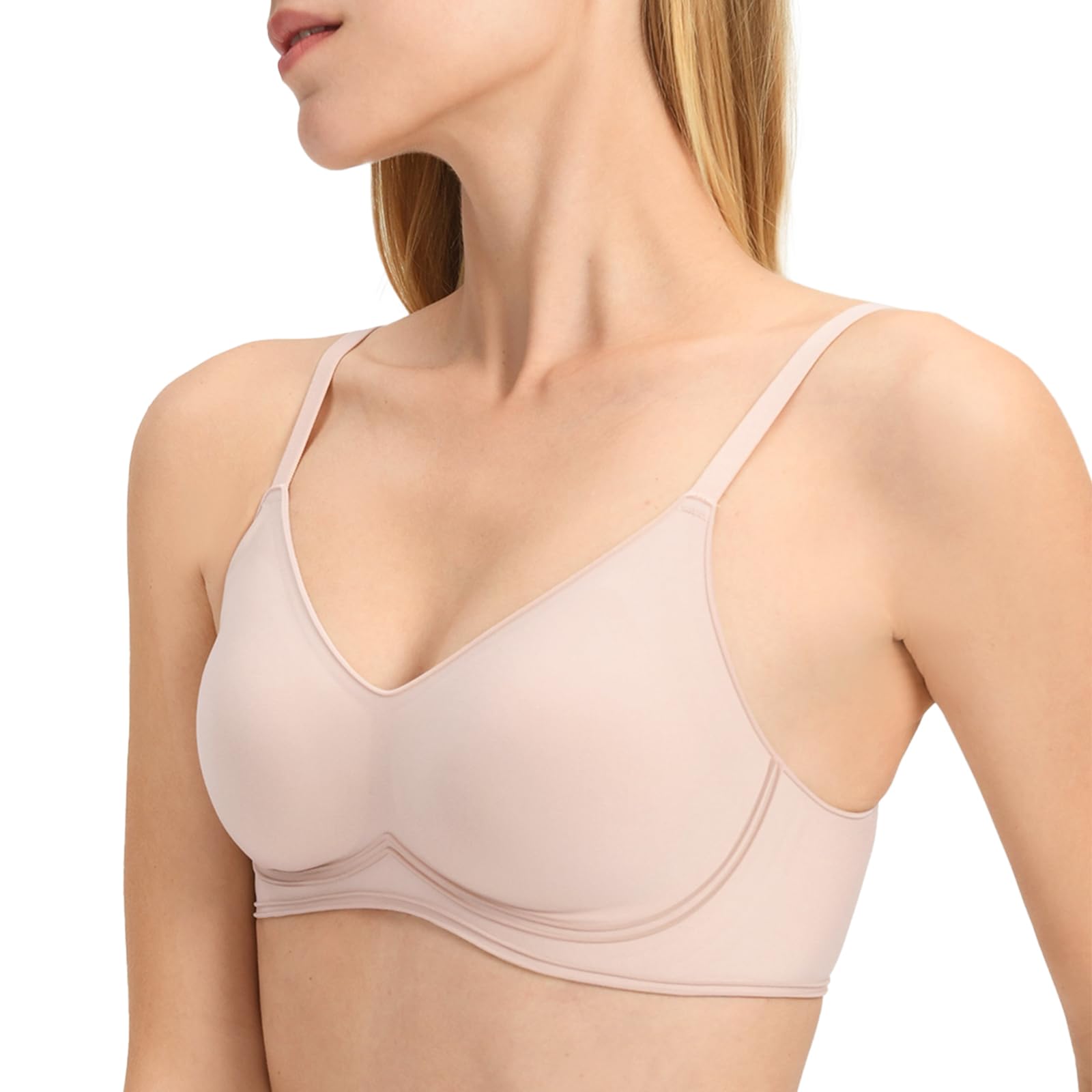 

Беспроводной бюстгальтер, который делает вашу грудь визуально больше AA, Большой, Высокий L [CINSTRON] Бюстгальтер, меньше, чашка, без косточек, полноватый, женское нижнее белье, размер, женский, боковой, розовый