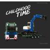 1/50 Trailer Truck Excavator Forklift Alloy Car Diecasts & Toy Vehicles Car Model Miniature Scale Model Car Toys for Children