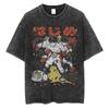 Washed Anime Hajime No Ippo Kamogawa Boxing Gym T-Shirt Makunouchi Takamura Fighting KGB Tshirt Oversized Cotton Summer T-Shirts