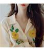 2025 Summer New French Tea Break Kikyo Exquisite Collar Style Shirt Women's Fashion Versatile Top
